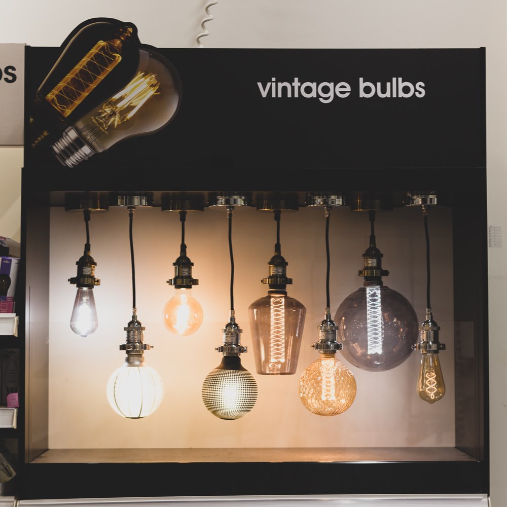 Wilko - Vintage Bulbs Point of Display Design & Manufacture