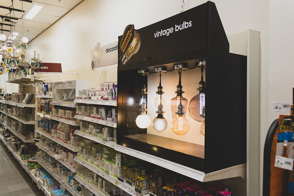 Wilko Vintage Bulbs - Point of Purchase Display Solutions
